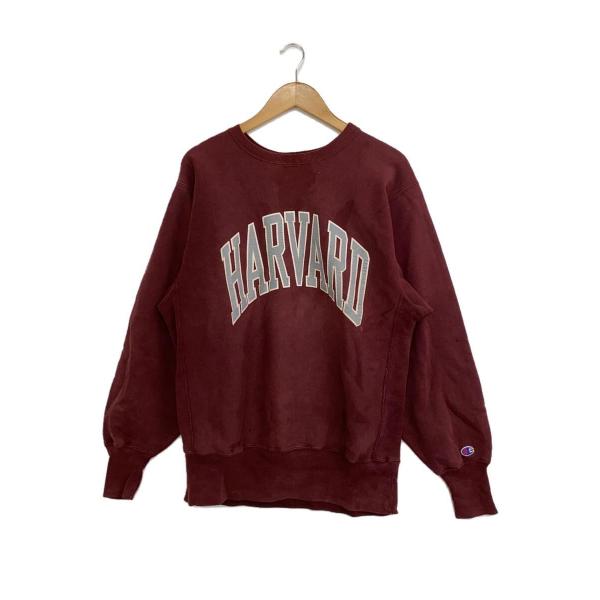 Champion◆90s/REVERSE WEAVE/HARVARD/スウェット/L/コットン/BR...