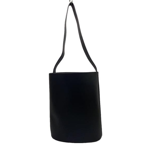 RIM.ARK◆バッグ/レザー/BLK/無地