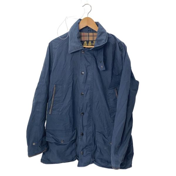 Barbour◆Overdyed SL Bedale/コート/L/コットン/NVY/無地/21021...