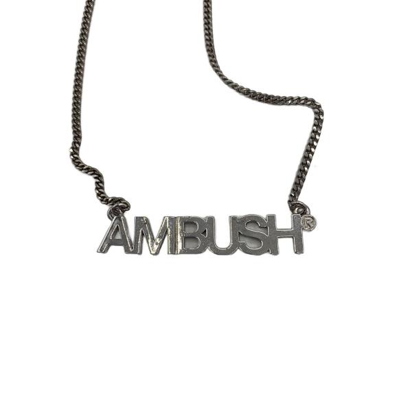 AMBUSH◆ロゴデザイン/ネックレス/--/SLV/トップ有/メンズ//