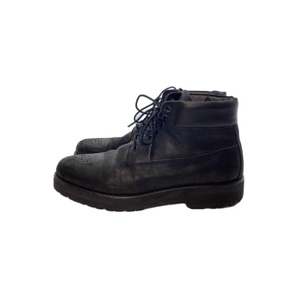 COOTIE◆エンジニアブーツ/27cm/BLK/レザー/7HOLE LACE UP BOOTS//