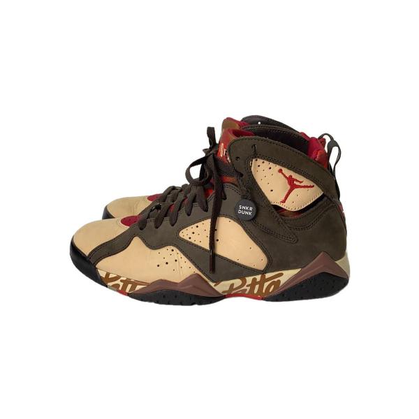 NIKE◆AIR JORDAN 7 RETRO PATTA/エアジョーダンレトロパタ/ブラウン/AT...