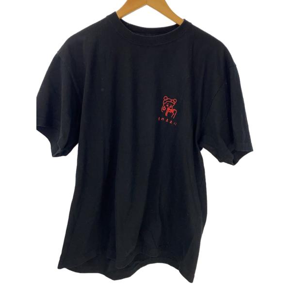 Tシャツ/XL/コットン/BLK/プリント/basi/愛のままに