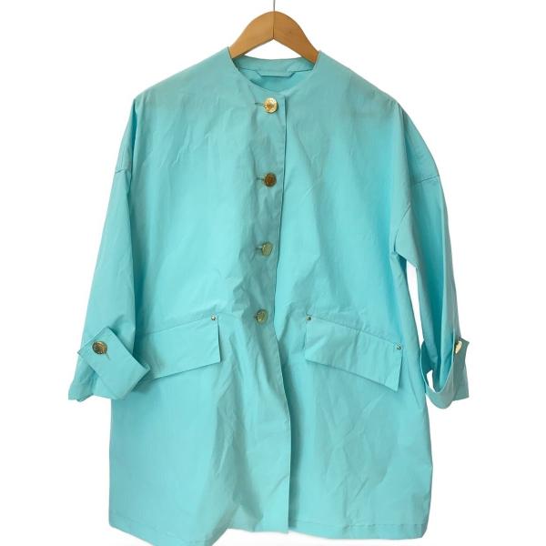 MACKINTOSH◆24SS/HUMBIE NO COLLAR MB/コート/4/ポリエステル/B...