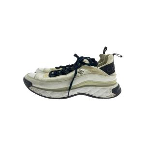 未使用品▼CHANEL シャネル G39068 キャンバス レザー スウェード ココマーク ツイード スニーカー ネイビー 43 イタリア製 メンズ CHANEL（シャネル） 未使用品▽CHANEL G39068 キャンバス レザー