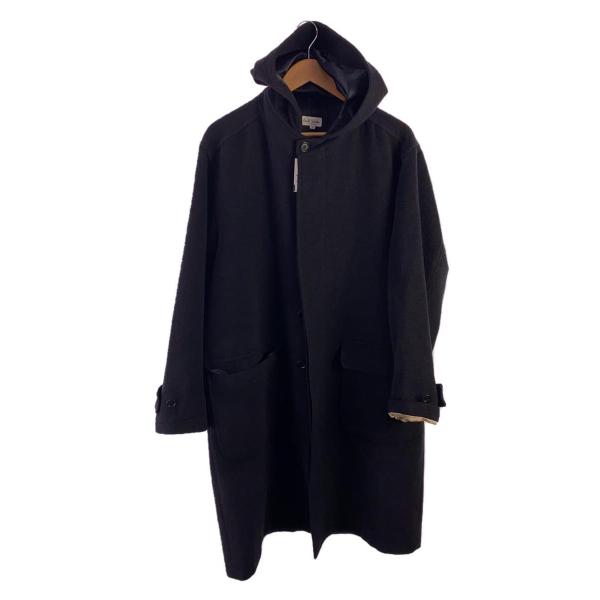 Paul Smith◆ライトメルトンダッフルコート/L/ウール/BLK/無地/413314