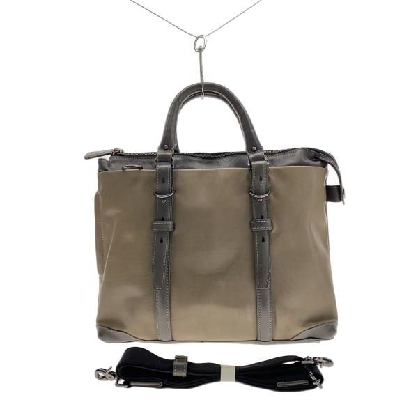 L.E.D.BITES◆トートバッグ/レザー/KHK/無地