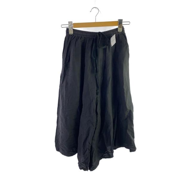 BISHOOL◆ワイドパンツ/FREE/レーヨン/BLK