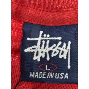 STUSSY◆Tシャツ/L/コットン/RED//の詳細画像2