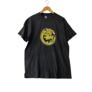 STUSSY◆Tシャツ/L/コットン/BLK//