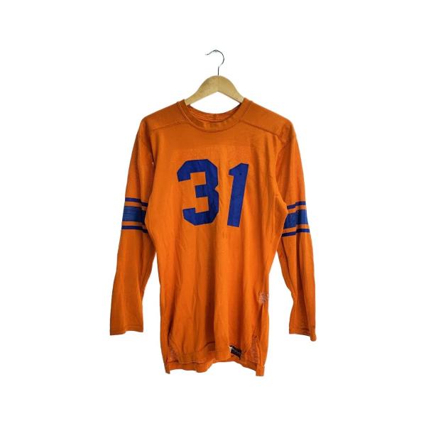McGREGOR◆50s/USA製/フットボールT/ナンバリング/長袖Tシャツ/40/ORN