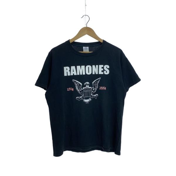 DELTA◆00s/RAMONES 1974 EagleTシャツ/バンドTシャツ/M/コットン/BL...