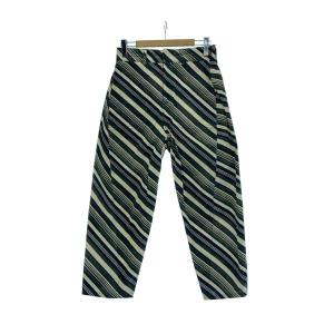 MASU◆VASE PATTERN WORK PANTS/48/コットン/GRN/ストライプ/MFSS-PT0621