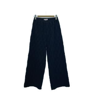 MASU◆ANGELPILE JACQUARD PANTS/ボトム/44/コットン/BLK/総柄/MPFW-PT1724//