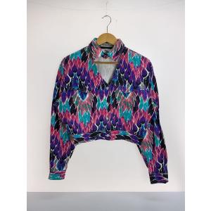 ADOBE ROSE/90s/フロントカットアウト/コットントラッカージャケット/L/コットン/マルチカラー/総柄