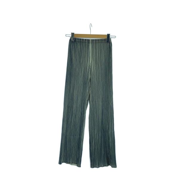 PLEATS PLEASE ISSEY MIYAKE◆ドット柄プリーツパンツ/ボトム/1/ポリエステ...
