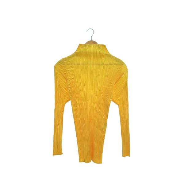 PLEATS PLEASE ISSEY MIYAKE◆ボトルネック/長袖カットソー/4/ポリエステル...