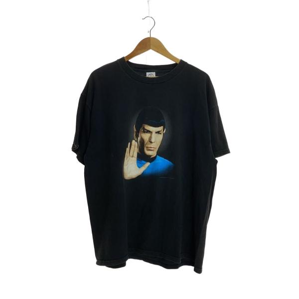 DELTA◆00s/スタートレック/Mr.Spock/Tシャツ/XL/コットン/BLK/プリント