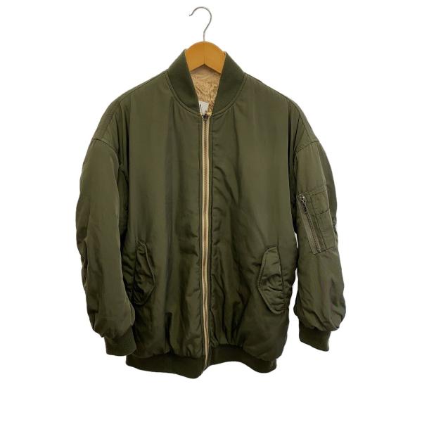 JEANASIS◆フライトジャケット/FREE/ポリエステル/KHK/JS071082SL/ボアリバ...