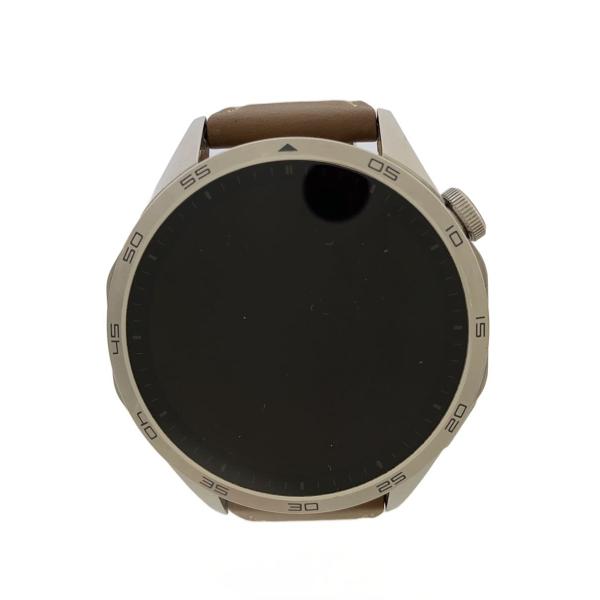 Huawei◆HUAWEI WATCH GT-4/スマートウォッチ/デジタル/レザー/BLK/SLV...