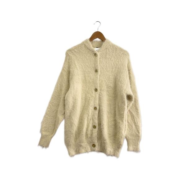 AMERI◆カーディガン(厚手)/FREE/ナイロン/WHT/02220161570//