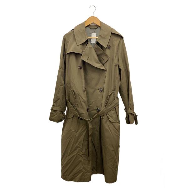 AURALEE◆トレンチコート/4/コットン/KHK/無地/A9AC01CG