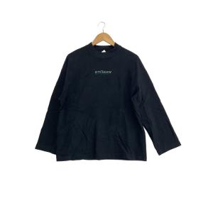 STUSSY◆スウェット/M/コットン/BLK