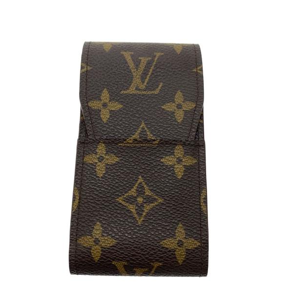 LOUIS VUITTON◆エテュイ・シガレット_モノグラム・キャンバス/PVC/BRW/メンズ//