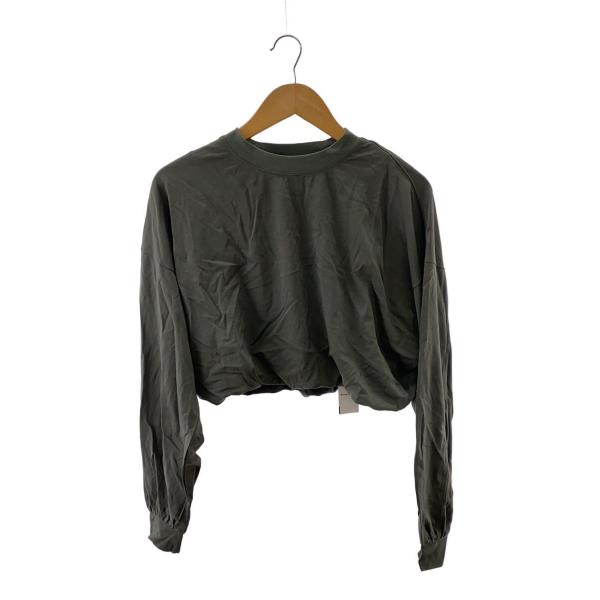 AMERI◆長袖カットソー/FREE/レーヨン/KHK