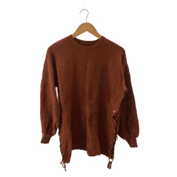 AMERI◆ニット・セーター(薄手)/FREE/レーヨン/BRW/01020131080