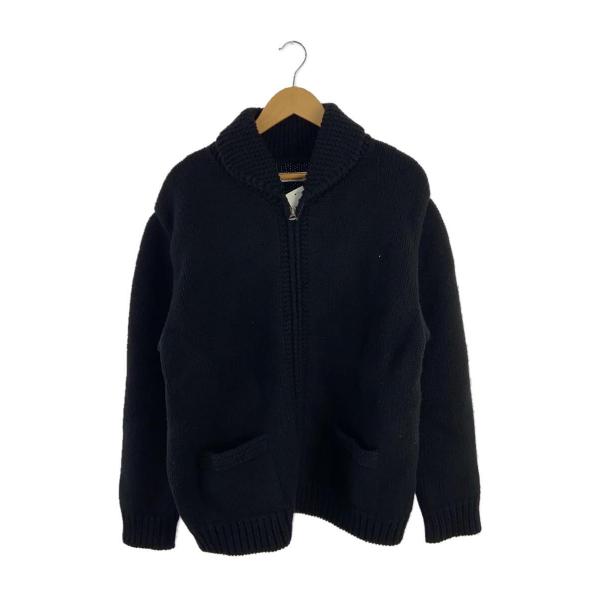 COOTIE◆Cowichan Knit Jacket/カウチンニット/ジャケット/M/ウール/ブラ...