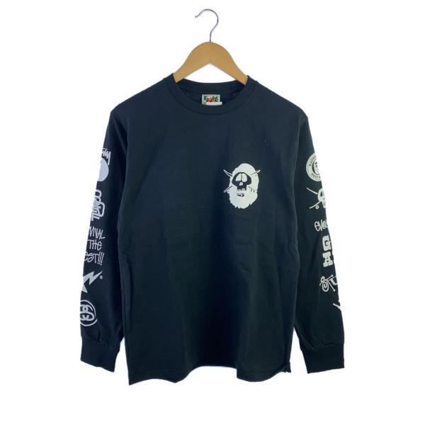 A BATHING APE◆30th LTD L/S TEE/長袖Tシャツ/M/コットン/ブラック/...