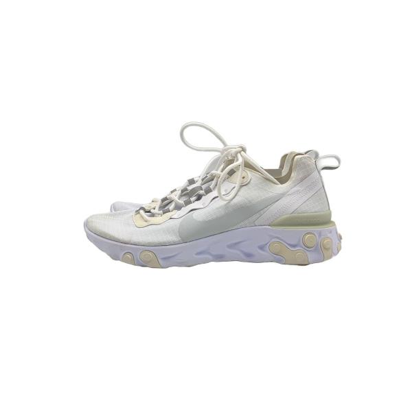 NIKE◆REACT ELEMENT 55 SE SU19/リアクトエレメント/ホワイト/BQ616...