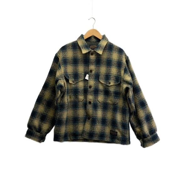 PENDLETON◆ジャケット/CPOジャッケット/M/ポリエステル/ベージュ/チェック/5575-...