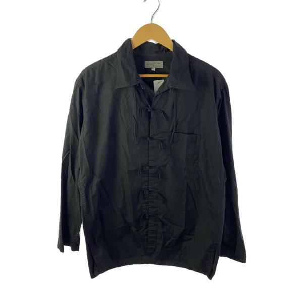 yohji yamamoto POUR HOMME◆長袖シャツ/3/コットン/BLK/HK-B04-...