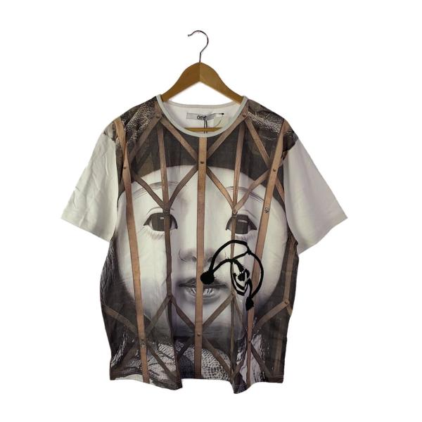 DOLL T-SHIRT/CHITO/Tシャツ/XL/コットン/ホワイト/総柄