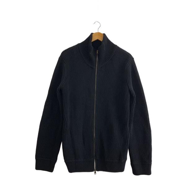 INTERIM◆ドライバーズニット(厚手)/4/ウール/BLK