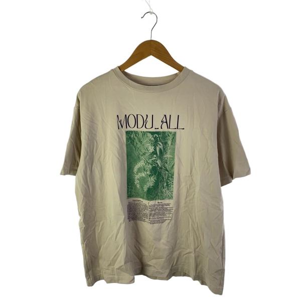 AMERI◆24SS/CONCEPT PRINT TEE/Tシャツ/FREE/コットン/ベージュ/0...