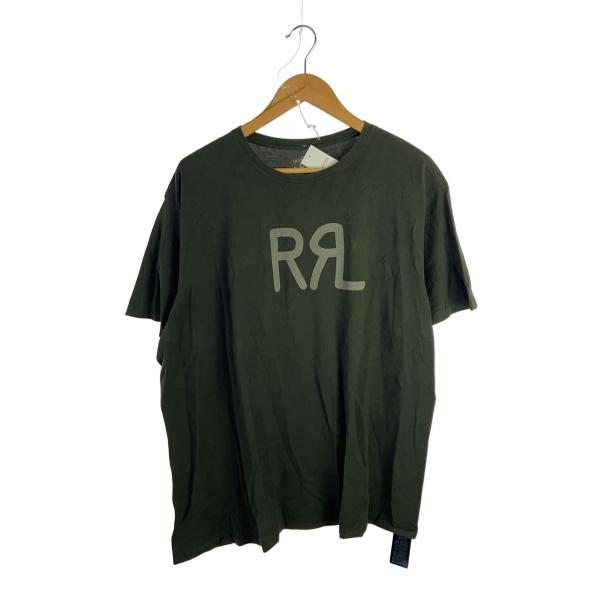 RRL◆I/LOGO JERSEY TEE/Tシャツ/XXL/コットン/GRN/プリント//