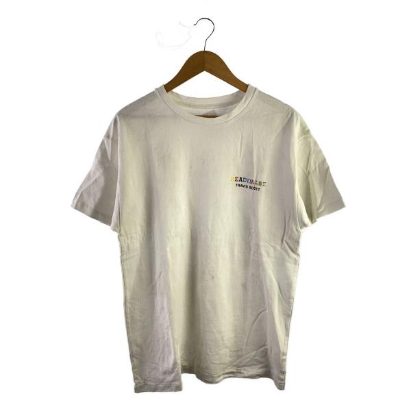 READYMADE◆S/×CACTUS JACK/ロゴプリントTシャツ/M/コットン/WHT/プリン...
