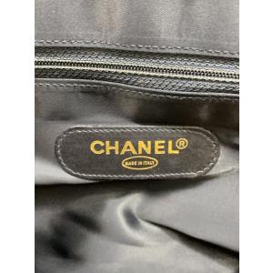 CHANEL◆ボストンバッグ/レザー/BLK/...の詳細画像4