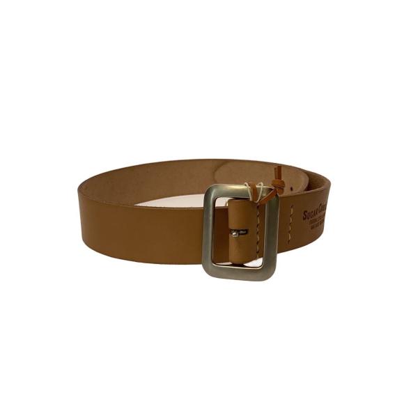 SUGAR CANE◆GARRISON BELT/ベルト/レザー/BEG/メンズ/SC02320