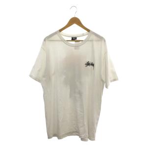 STUSSY◆Tシャツ/L/コットン/ホワイト/design group 21//