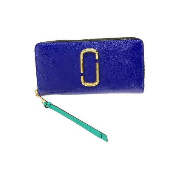 MARC BY MARC JACOBS◆長財布/PVC/BLU/レディース