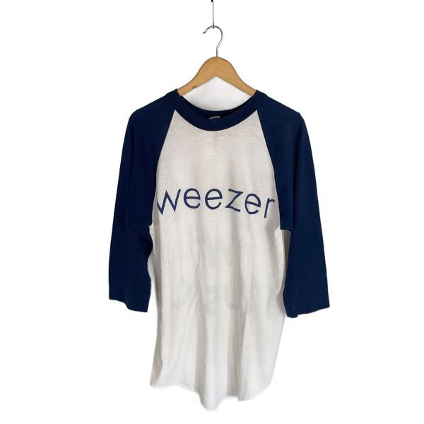 WEEZER/90s/少々着用感あり/soffe shirts/7分袖カットソー/L/コットン/N/...