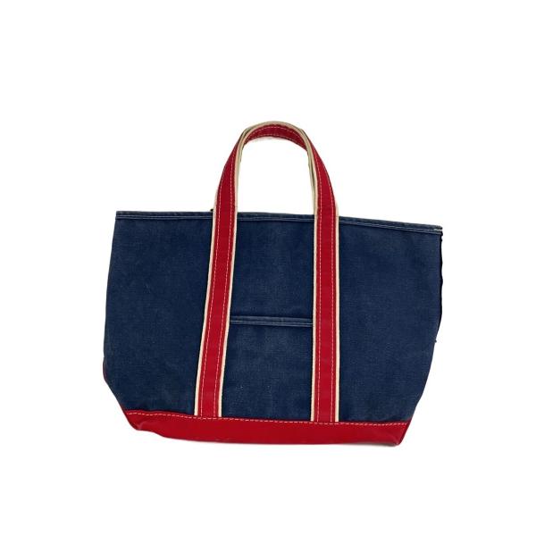 L.L.Bean◆80s/ギザタグ/デラックストート/底汚れ/色褪せ/トートバッグ/キャンバス/ネイ...