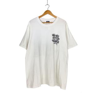 STUSSY◆BEACH BOYS/半袖Tシャツ/L/コットン/ホワイト//