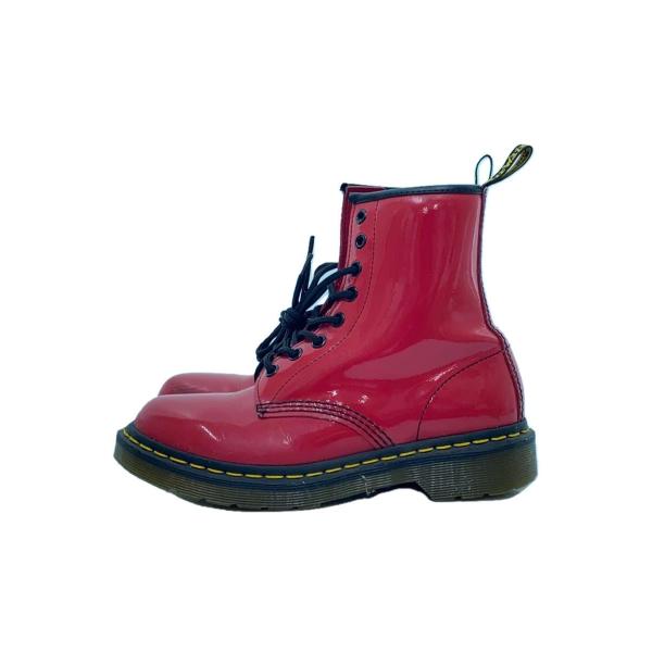 Dr.Martens◆ブーツ/UK4/PNK/レザー/1460W/黄色ステッチ/8ホール