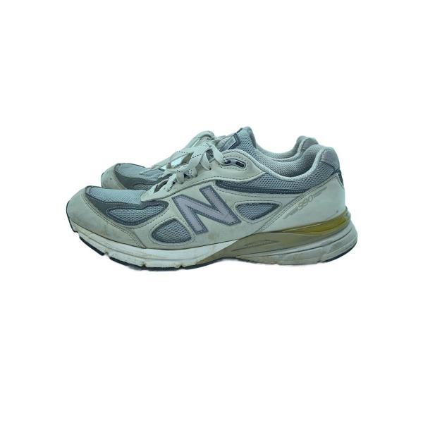 NEW BALANCE◆990V4/USA製/ローカットスニーカー/29cm/GRY/スウェード/M...