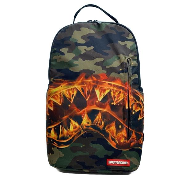 SPRAYGROUND◆リュック/ポリエステル/KHK/総柄/910B2221NSZ